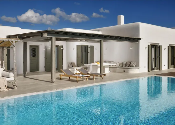 Walk With Pool And Hot Tub By Calypso Sunset Villa Kalo Livadi